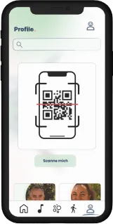 Bild der Pflegezeit App auf einem Handy